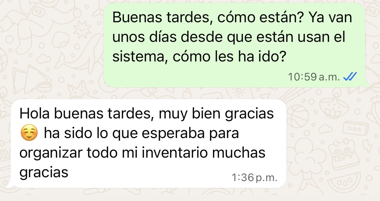 Testimonio Daniela - Ha sido lo que esperaba para organizar todo mi inventario